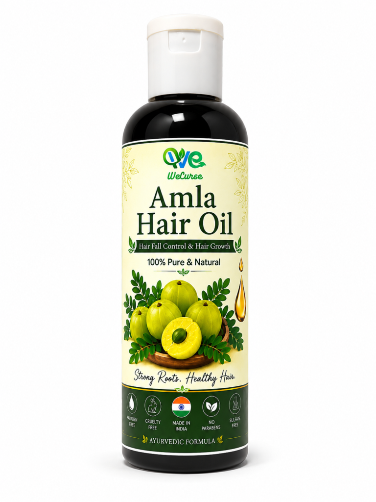 Amla hair oil bottle by WeCuree