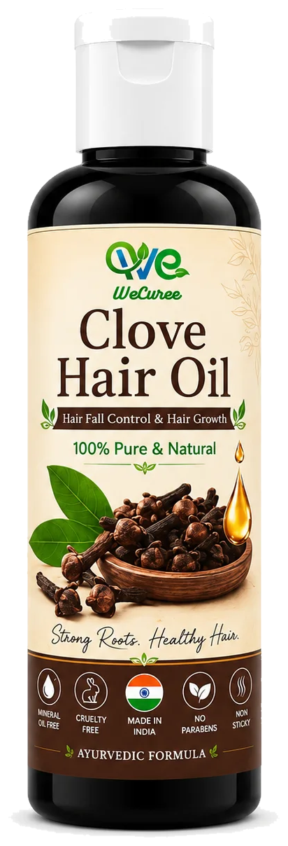 WeCuree Clove Hair Oil bottle
